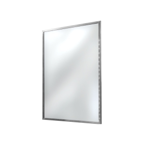 FHC Anti-Theft Framed Mirror 18" x 24" - Brushed Stainless 