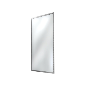 FHC Anti-Theft Framed Mirror 18" x 36" - Brushed Stainless