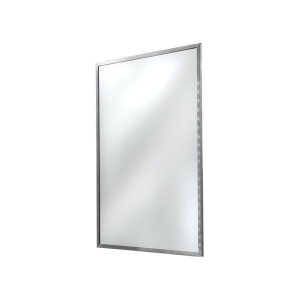 FHC Anti-Theft Framed Mirror 24" x 36" - Brushed Stainless 