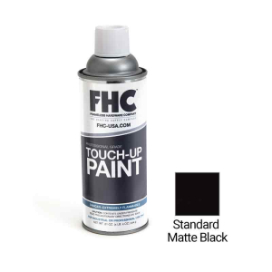 FHC Touch-Up Paint PPG Powder Coat Match - 12 oz Spray Can - Standard Matte Black