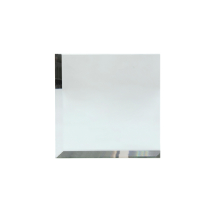 FHC 2" x 2" Square 2 Sides Beveled Clear Mirror Glass