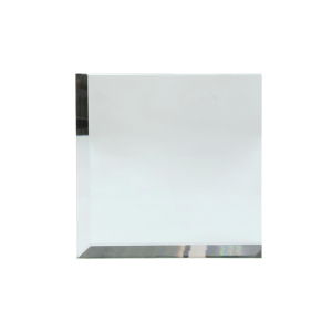 FHC 3" x 3" Square 2 Sides Beveled Clear Mirror Glass