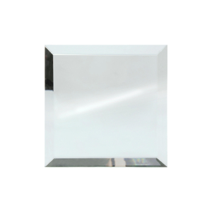 FHC 3" x 3" Square All Sides Beveled Clear Mirror