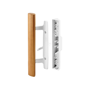 FHC Diecast - White - Mortise Style Handle With Outside Wood Handle