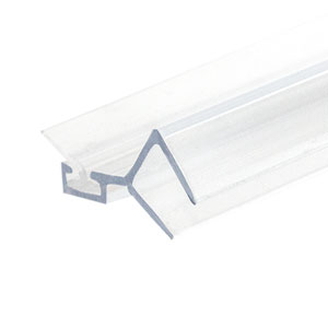 FHC Clear 135 Degree Door Jamb Seal for 3/8" Glass - 95" Length 