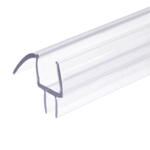 FHC Clear Bottom Wipe Drip Rail for 3/8" Glass