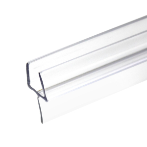 FHC One Piece Bottom Rail With Clear Wipe for 3/8" Glass