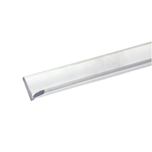 FHC Clear Vinyl Edge 'V' Seal for 1/4" Maximum Gap With or Without Tape