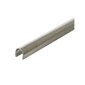 FHC Sliding Door Repair Track -- 1/4” x 8’ - Stainless Steel (Single Pack)