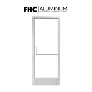 FHC 200 Series Narrow Stile Single Aluminum Door with 2-1/4" Top Rail and 10" Bottom Rail