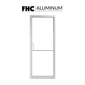FHC 200 Series Narrow Stile Single Aluminum Door with 2-1/4" Top Rail and 3-1/4" Bottom Rail