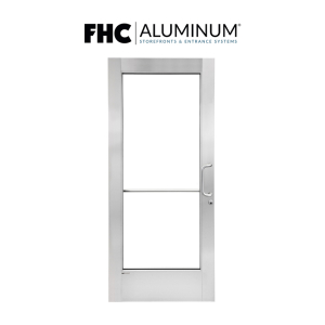 FHC 500 Series Wide Stile Single Aluminum Door with 6" Top Rail and 10" Bottom Rail