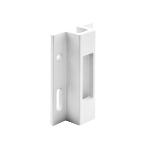 FHC White Extruded Aluminum Sliding Door Lock Keeper (Single Pack)
