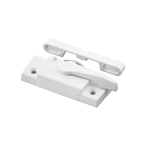 FHC Sash Lock - 2-1/16" Hole Centers - Left-Hand - Betterbilt 350 Series Vertical Sliding Windows - Diecast Zinc - White - (Single Pack)