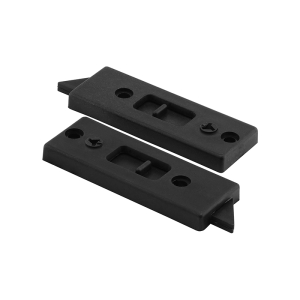 FHC Tilt Latch - Black Plastic - For Vinyl Windows - 2-5/16" Hole Centers - Safety Lock Feature (1 Pair)
