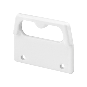 FHC Face Mount Keeper For Vertical Sliding Sash Locks - 1" Hole Spacing - Diecast Construction - White - (Single Pack)