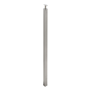 FHC F2 Series Guardrail Post 2" Square Profile 54" Tall Blank Post with Swivel or Fixed Saddle