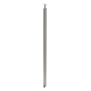 FHC F3 Series Guardrail Post 1 x 2" Rectangular Profile 54" Tall Blank Post with Swivel or Fixed Saddle