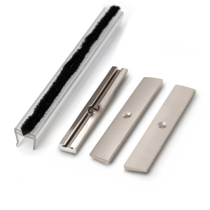 FHC Weatherstrip Kit with Clear Polycarbonate Channel for 4" Square Rail