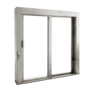 FHC Self-Closing Deluxe Sliding Window with Stainless Steel Shelf - OX or XO