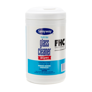 FHC Sprayway Glass Cleaner Wipes Non-Ammoniated