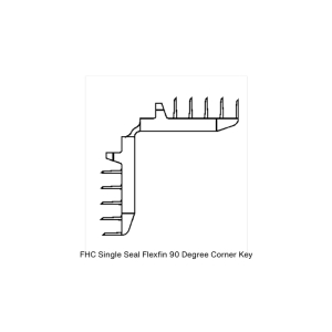 FHC Single Seal Flexifin - Flexible 90 Degree Corner Key - 100pk