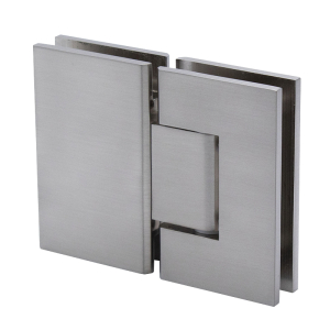 FHC Glendale Square 5 Degree Positive Close Glass To Glass 180 Degree Hinge - Brushed Nickel
