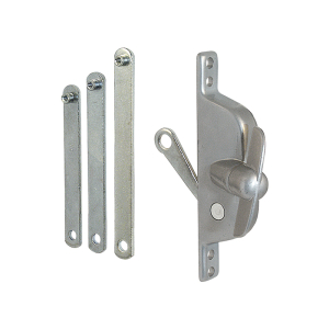 FHC Jalousie Operator - Reversible - With Three Link Arms - Aluminum Finish (Single Pack)