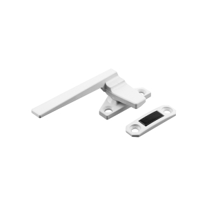 FHC Left-Handed - White - Casement Locking Handle With Offset Base (Single Pack)