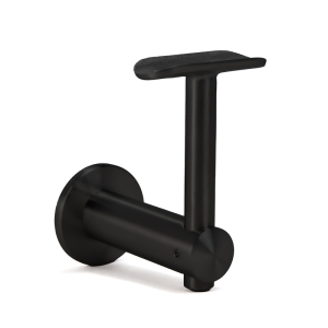 FHC Wall Mounted Bracket - Fixed Saddle and Adjustable Height - Matte Black