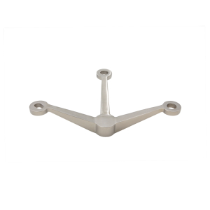 FHC Heavy Duty Post Mount 3 Arm Spider Fitting - Brushed Stainless 