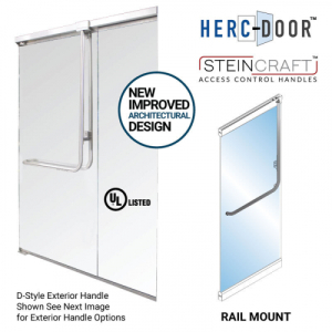 FHC RHR Bottom Latching/Rail Panic Exit Device - No Exterior Pull Handle - Ext. Keyed Access - Brushed Stainless