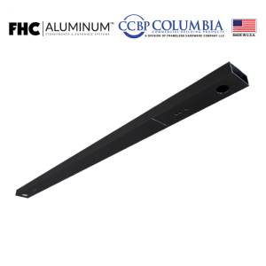 FHC 2" x 4-1/2" Header for Pair of Doors with No Hinge Prep and No Lock Prep - OHCC Prep - Dark Bronze Anodized - Standard Size/Hardware Prep