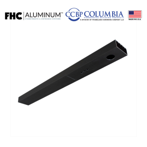 FHC 1-3/4" x 4-1/2" Header for Single Doors Prepped for Offset Pivots and Mortised Mag Lock - No Closer Prep - Dark Bronze Anodized - Standard Size/Hardware Prep