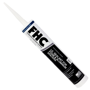 FHC Black Insulating Glass Silicone Foam/Metal Spacer Sealant 10.3 oz. Cartridge 