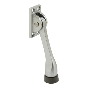 FHC Door Holder Heavy Duty - Brushed Chrome On Solid Brass 