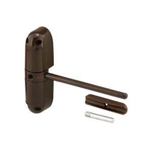 FHC Safety Spring Door Closer - Easy To Install To Convert Hinged Doors To Self-Closing - Diecast Construction - 4-1/4" Brown - Non-Handed (Single Pack)