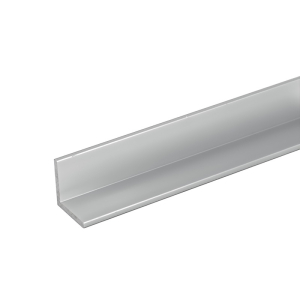 FHC 1" x 1" Aluminum L-Bar .125" Back - 144" Length - Satin Anodized