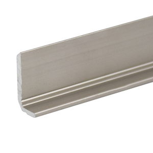 FHC 1/4" Aluminum L-Bar Extrusion 95" Length - Brushed Nickel