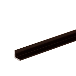 FHC Aluminum 1/2" Angle Extrusion 144" Length - Dark Black/Bronze