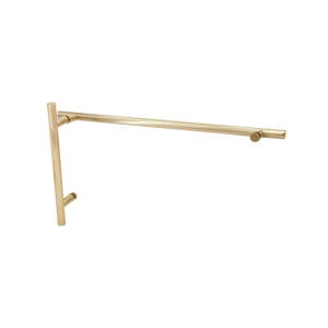 FHC 8" x 24" Ladder Pull/Towel Bar Combo - Satin Brass 