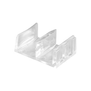 FHC Clear Plastic - Shower Door Bottom Guide Assembly