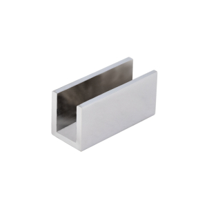 FHC U-Shape Mini Clip for 3/8" Glass - Brushed Nickel