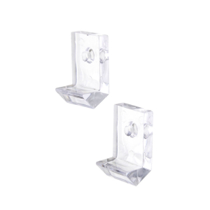 FHC 1/4" Side Mount Mirror Clip Clear Plastic - 100/PK