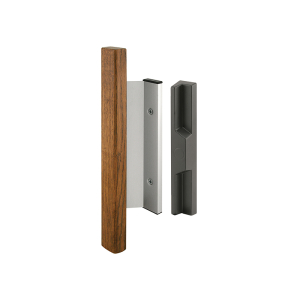 FHC Sliding Door Handle Set - Heavy Duty Wood Handle - Aluminum - 5pk