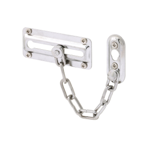 FHC Chain Door Lock - 3-7/16" - Stamped Steel Construction - Chrome Plated - 20 PK