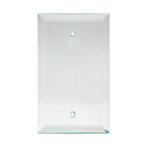 FHC 3-1/2" x 5-1/4" Blank Clear Glass Mirror Plate