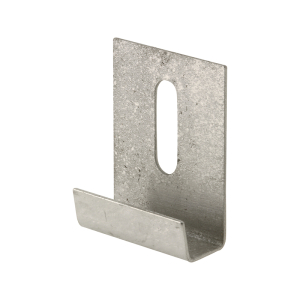 FHC Mirror Bottom "J" Hanger Clip - 1" Wide - Stainless Steel Construction (10-Pack)