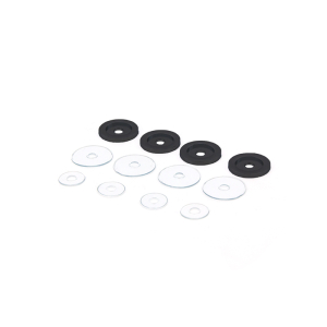 FHC Replacement Washers for Shower Door Pulls 1-1/4" Diameter - Matte Black 
