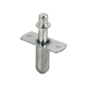 FHC 1/4" Zinc-Plated Steel Bi-Fold Door Top Pivot Spring-Loaded Nail (Single Pack)